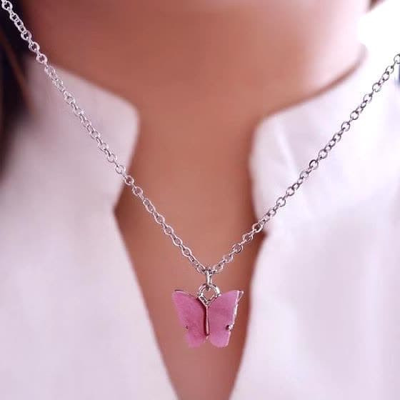 خرید اینترنتی گردنبند پروانه ای